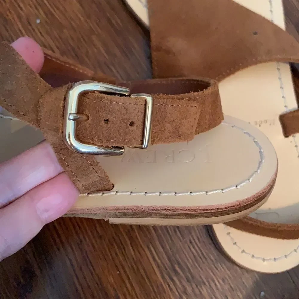 ‎J. Crew brown/tan suede leather sandals